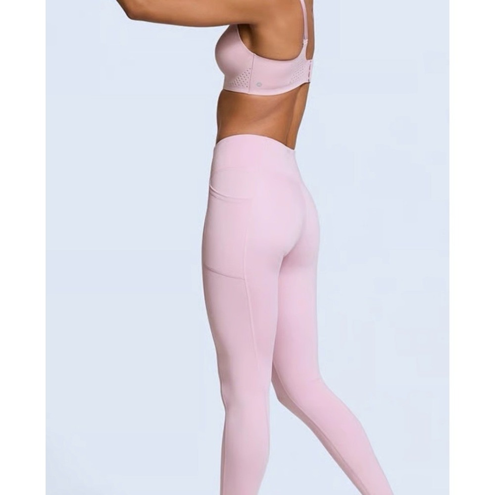 VSX Victoria's Secret High Waisted Pocket Leggings Dusty Rose Pink Womens Large